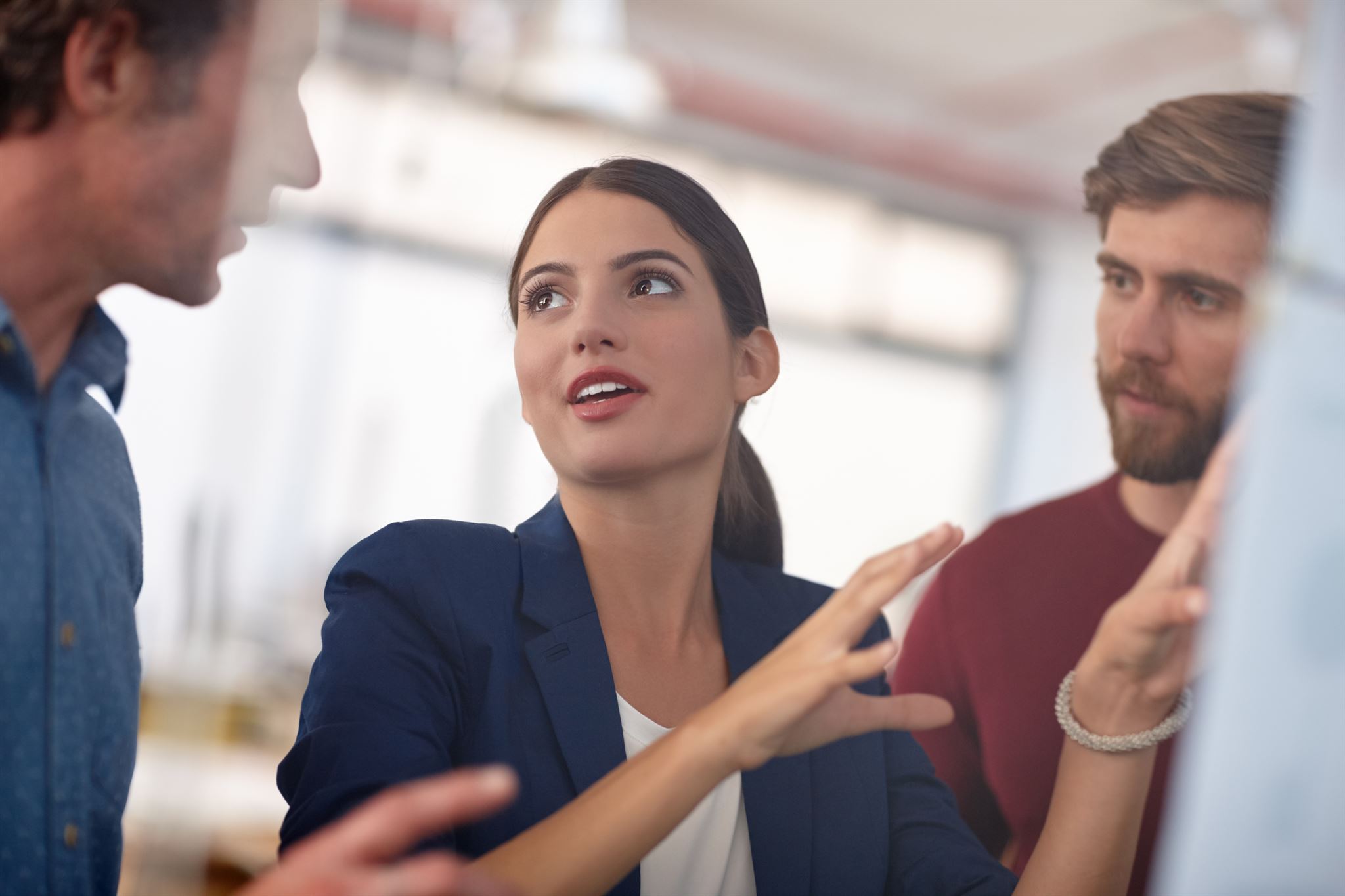 Consultant advising business clients
